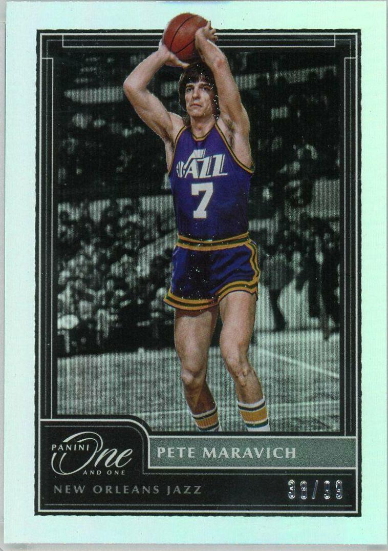 Pete Maravich #179 Basketball Cards 2020 Panini One and One