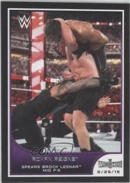 Roman Reigns #13 Wrestling Cards 2016 Topps WWE Road to Wrestlemania