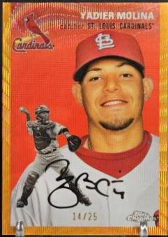 Yadier Molina [Orange Wave Refractor] #499