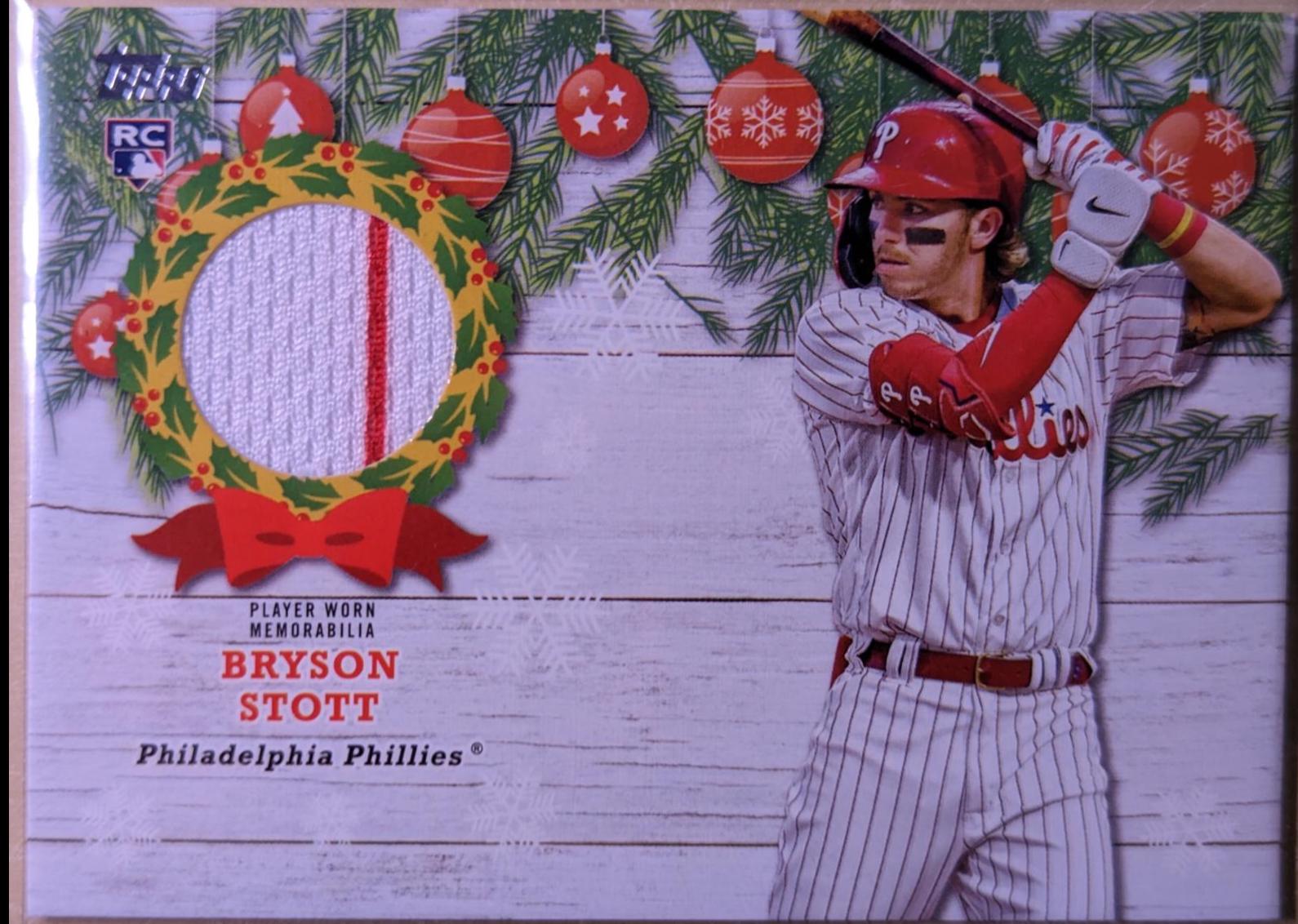 Bryson Stott #WRC-BS Baseball Cards 2022 Topps Holiday Relics