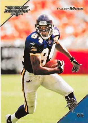 Randy Moss #40 Football Cards 2001 Topps Debut