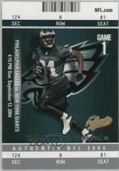 Terrell Owens #16 Football Cards 2004 Fleer Authentix Prices