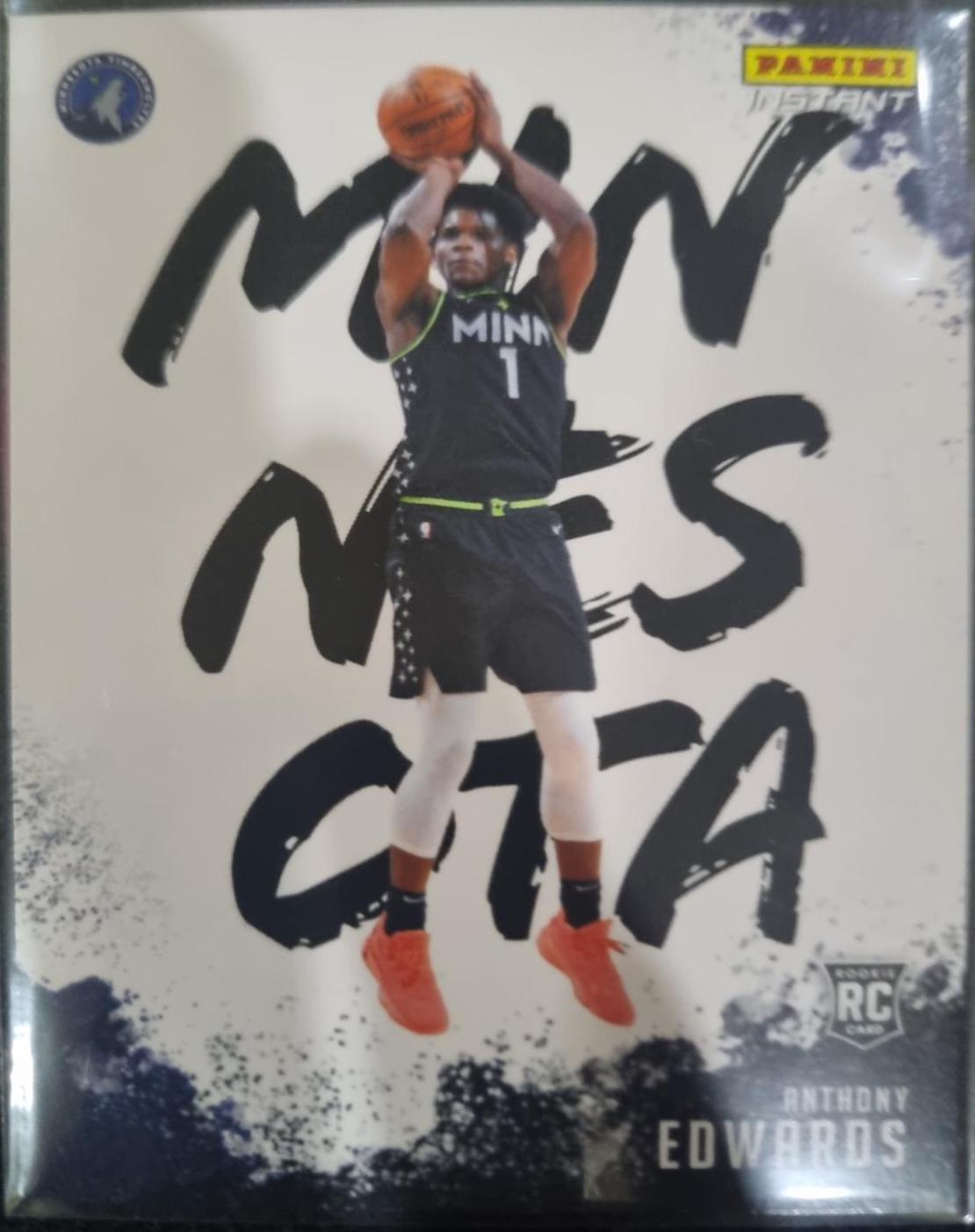 Anthony Edwards #MC-17 Basketball Cards 2020 Panini Instant