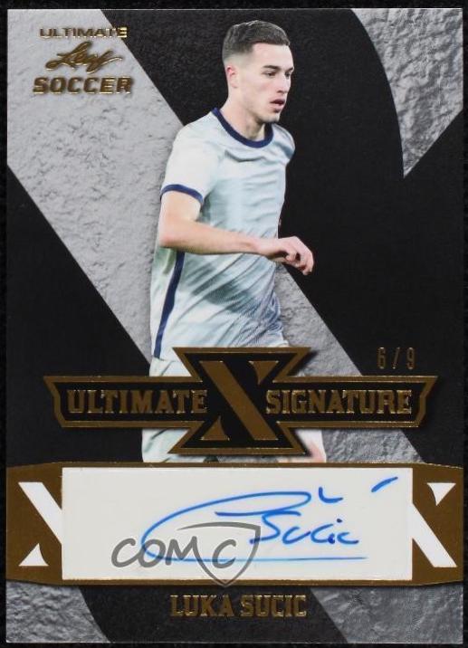 Luka Sucic #S-LS4 2022 Leaf Ultimate Signature Soccer
