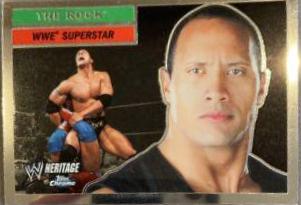 The Rock #10 Wrestling Cards 2006 Topps Heritage Chrome WWE