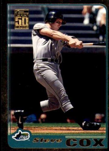 Steve Cox #36 Baseball Cards 2001 Topps Gold