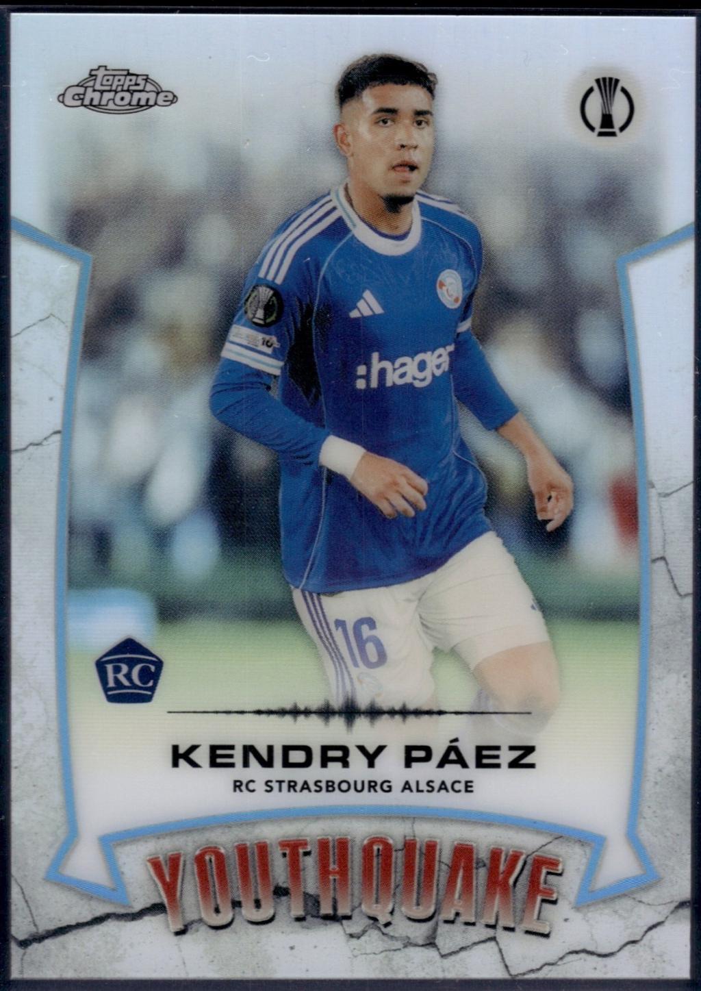 Kendry Paez #YQ-12 2025 Topps Chrome UEFA Youthquake