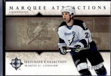 Martin St. Louis #MA42 Hockey Cards 2005 Ultimate Collection Marquee Attractions