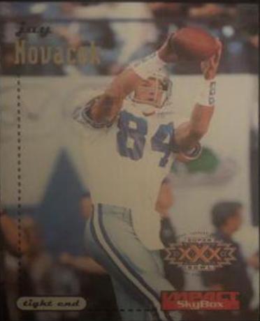 Jay Novacek #37 Football Cards 1996 Skybox Impact