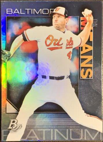 John Means #4 Baseball Cards 2020 Bowman Platinum