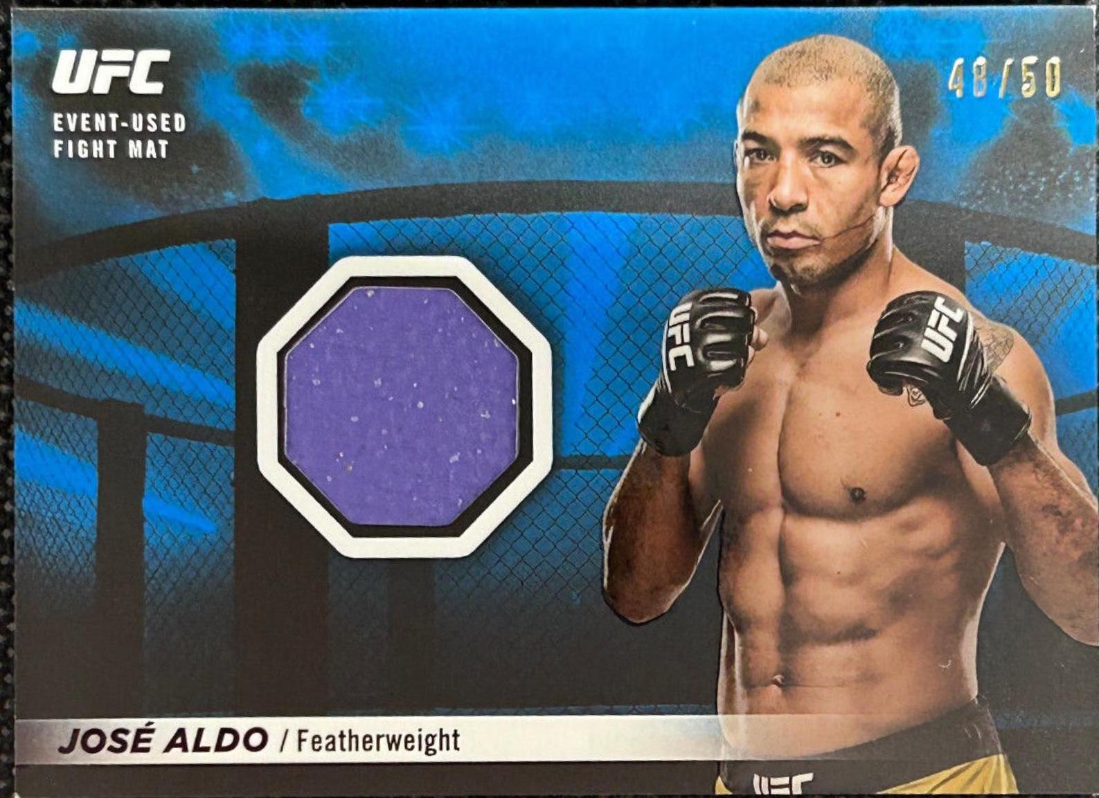 Jose Aldo #FMR-JA Ufc Cards 2018 Topps UFC Knockout Fight Mat Relics