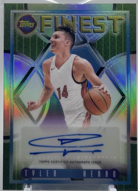 Tyler Herro #FLA-THE Basketball Cards 2023 Topps Finest Flashback Autograph