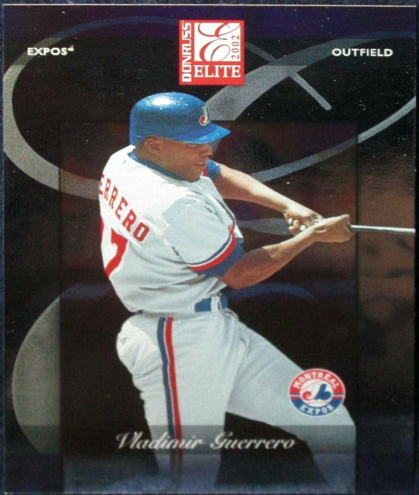 Vladimir Guerrero #1 Baseball Cards 2002 Donruss Elite