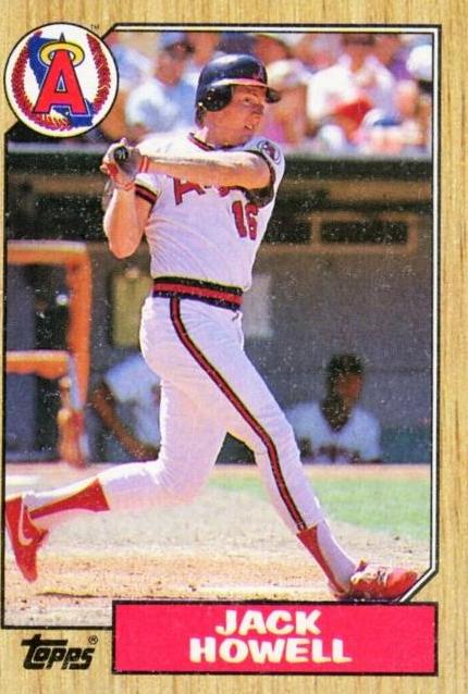 Jack Howell #422 Baseball Cards 1987 Topps