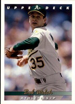 Bob Welch #407 Baseball Cards 1993 Upper Deck
