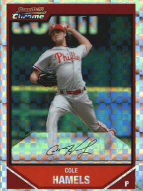Cole Hamels #15 Baseball Cards 2007 Bowman Chrome