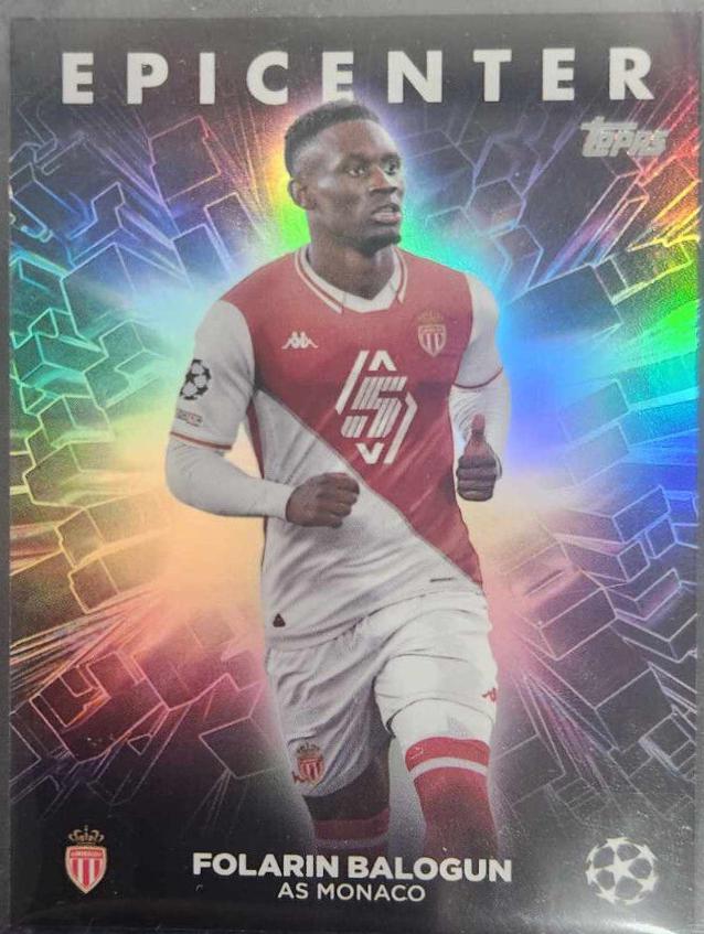 Folarin Balogun #EC-11 Soccer Cards 2024 Topps UEFA Epicenter