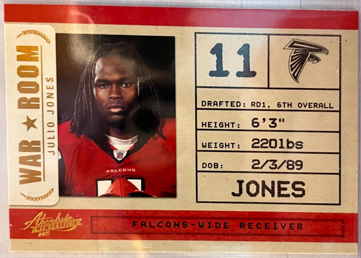 Julio Jones #24 Football Cards 2011 Panini Absolute Memorabilia War Room