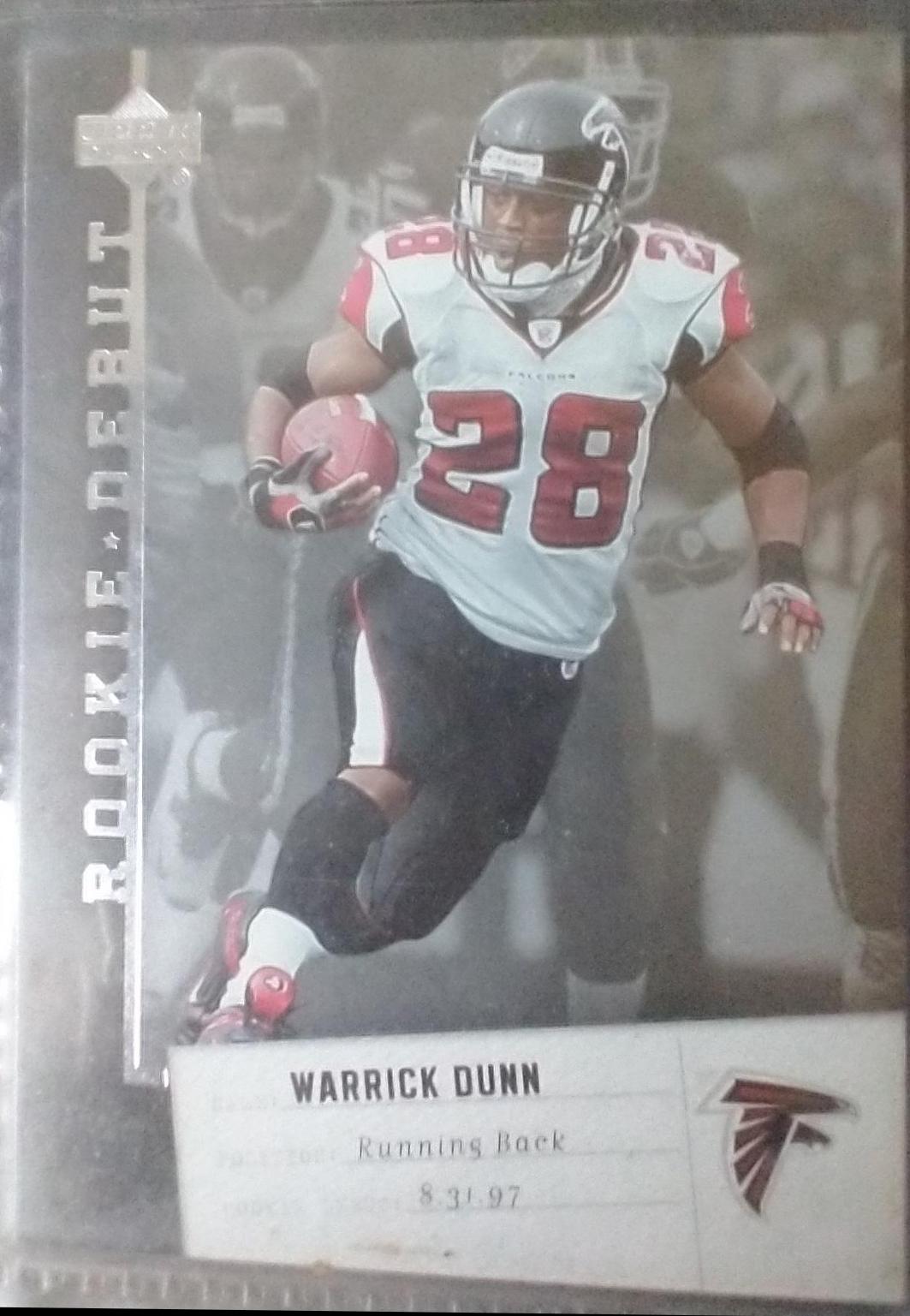 Warrick Dunn #4 Football Cards 2006 Upper Deck Rookie Debut