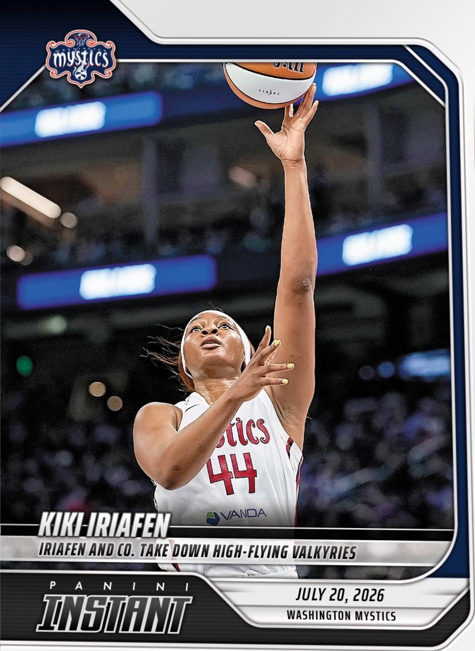 Kiki Iriafen #254 2026 Panini Instant WNBA