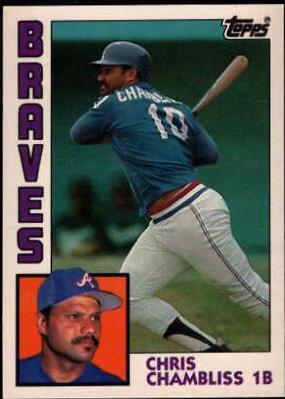 Chris Chambliss #50 Baseball Cards 1984 Topps Tiffany