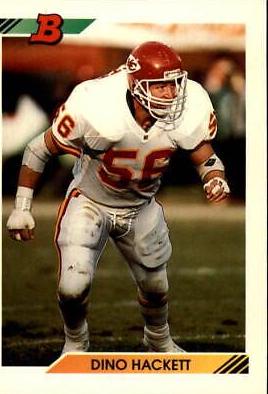 Dino Hackett #32 Football Cards 1992 Bowman