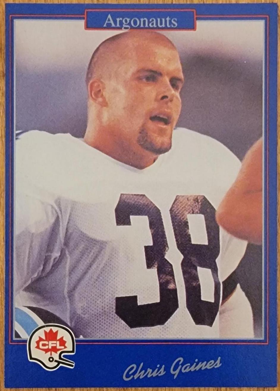 Chris Gaines #208 1991 Jogo Cfl Football