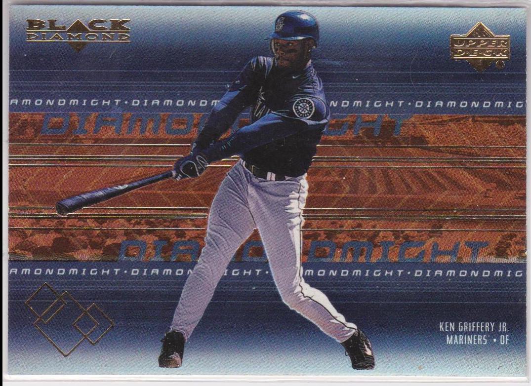 Ken Griffey Jr #M1 Baseball Cards 2000 U.D. Black Diamond Might