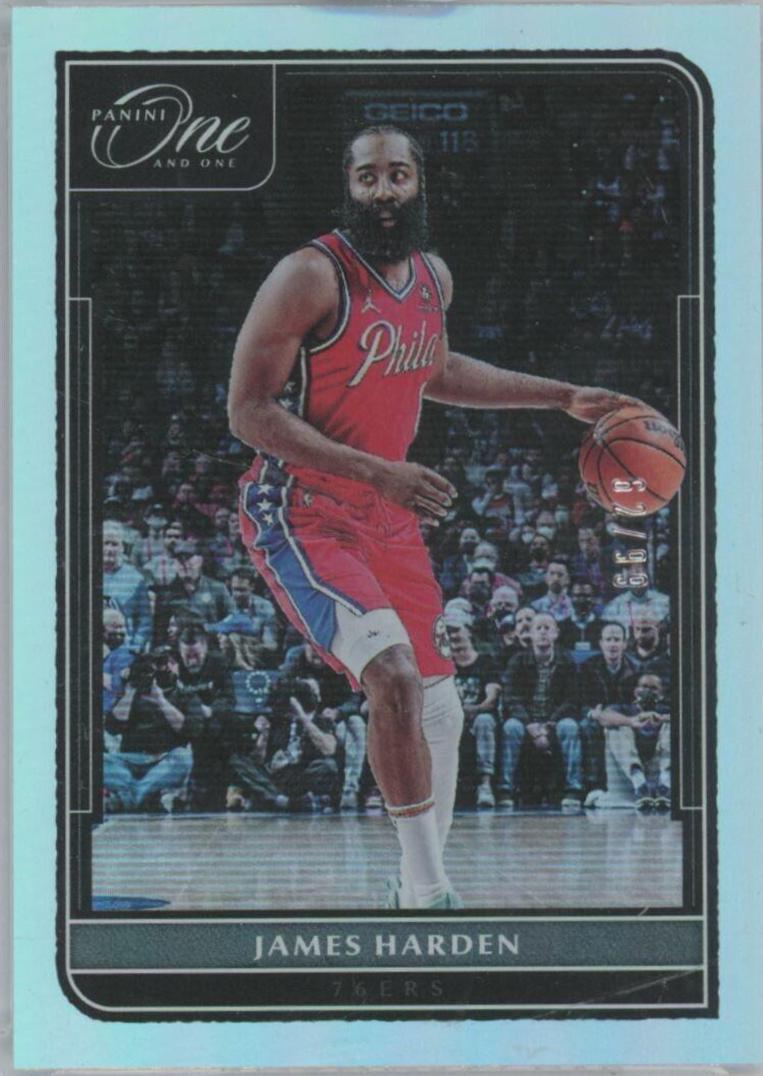 James Harden #4 Basketball Cards 2021 Panini One and One