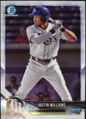Justin Williams #BCP-10 Baseball Cards 2018 Bowman Chrome Prospects