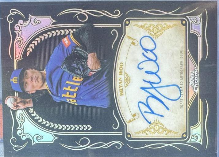 Bryan Woo #IS-BW 2026 Topps Chrome Baseball Ink Strokes