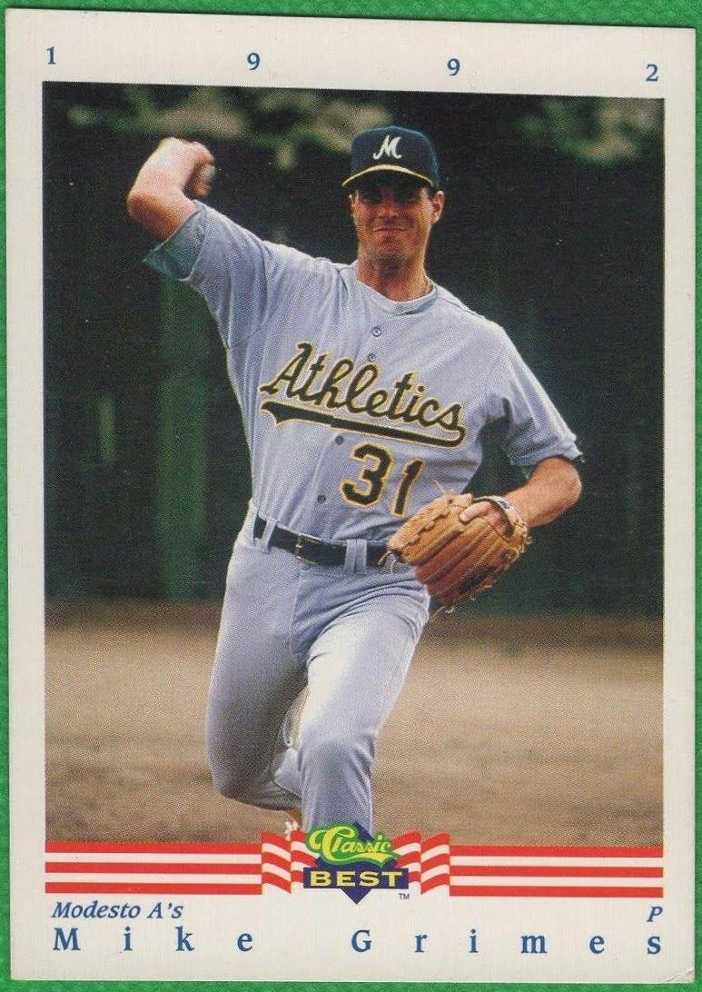 Mike Grimes #36 Baseball Cards 1992 Classic Best