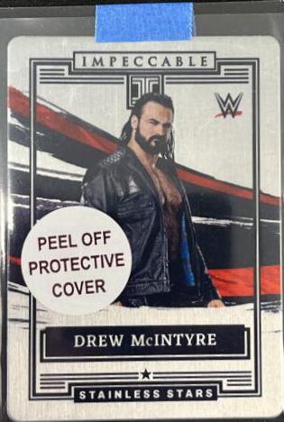 Drew McIntyre #6 Wrestling Cards 2022 Panini Impeccable WWE Stainless Stars