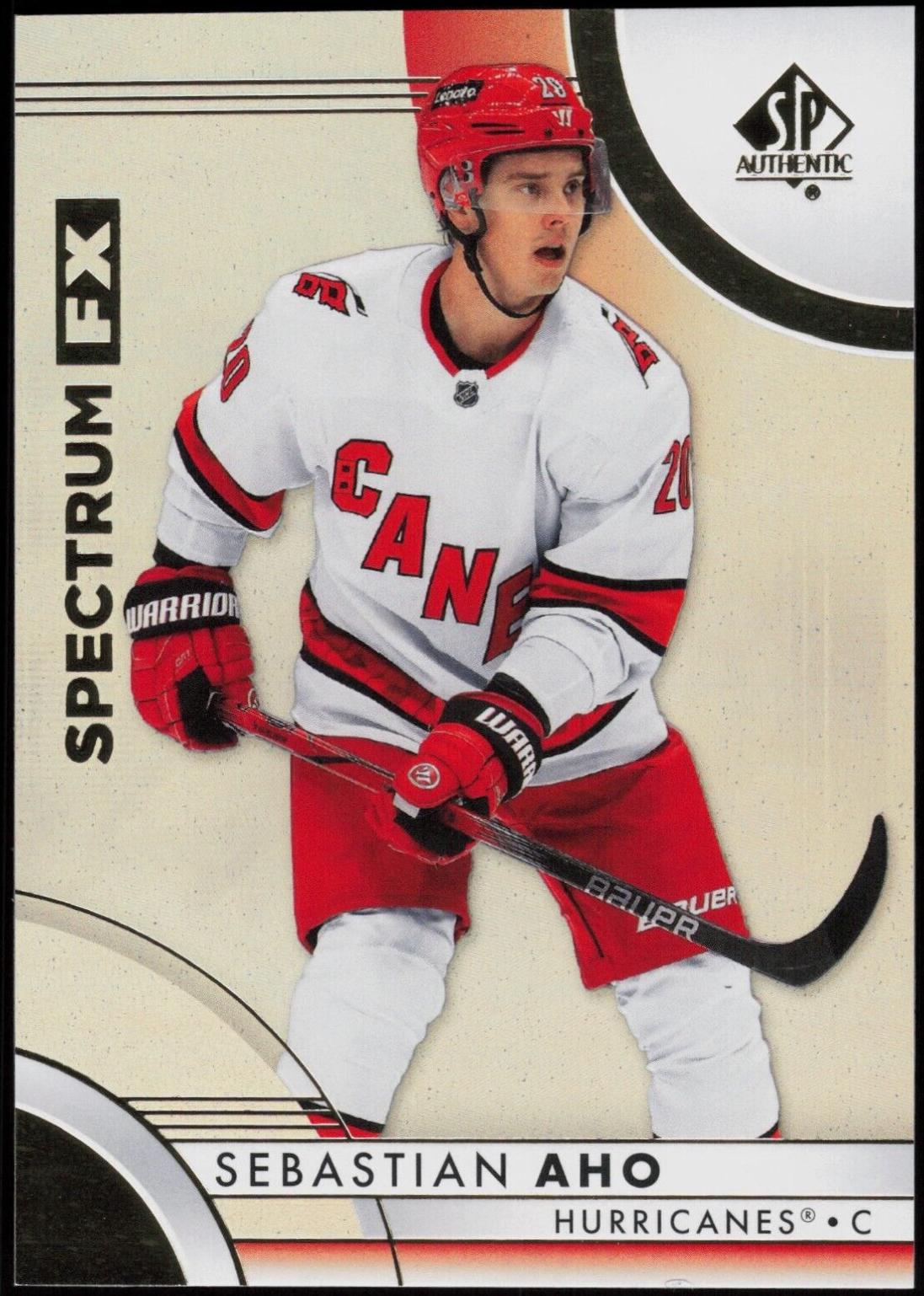 Sebastian Aho #S-14 Hockey Cards 2023 SP Authentic Spectrum FX