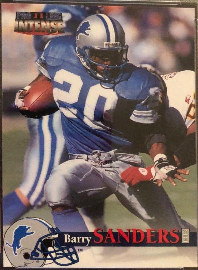 Barry Sanders #80 1996 Pro Line II Intense Football