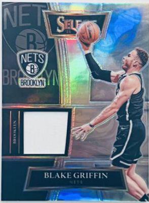 Blake Griffin #SS-BGF Basketball Cards 2021 Panini Select Selective Swatches