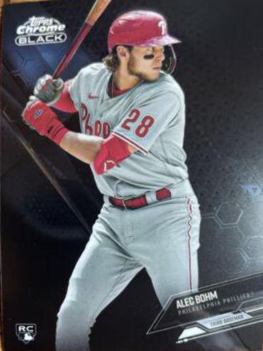 Alec Bohm #39 Baseball Cards 2021 Topps Chrome Black