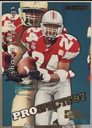 Shawn Springs #10 1997 Fleer Football Prospects '97