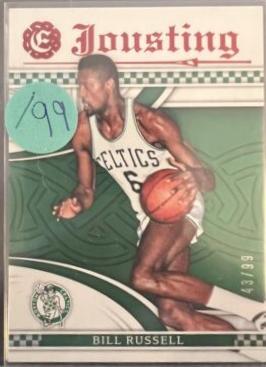 Bill Russell #22 Basketball Cards 2016 Panini Excalibur Jousting