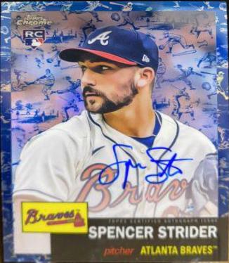 Spencer Strider [Toile Cream Blue Refractor] #CPA-SS
