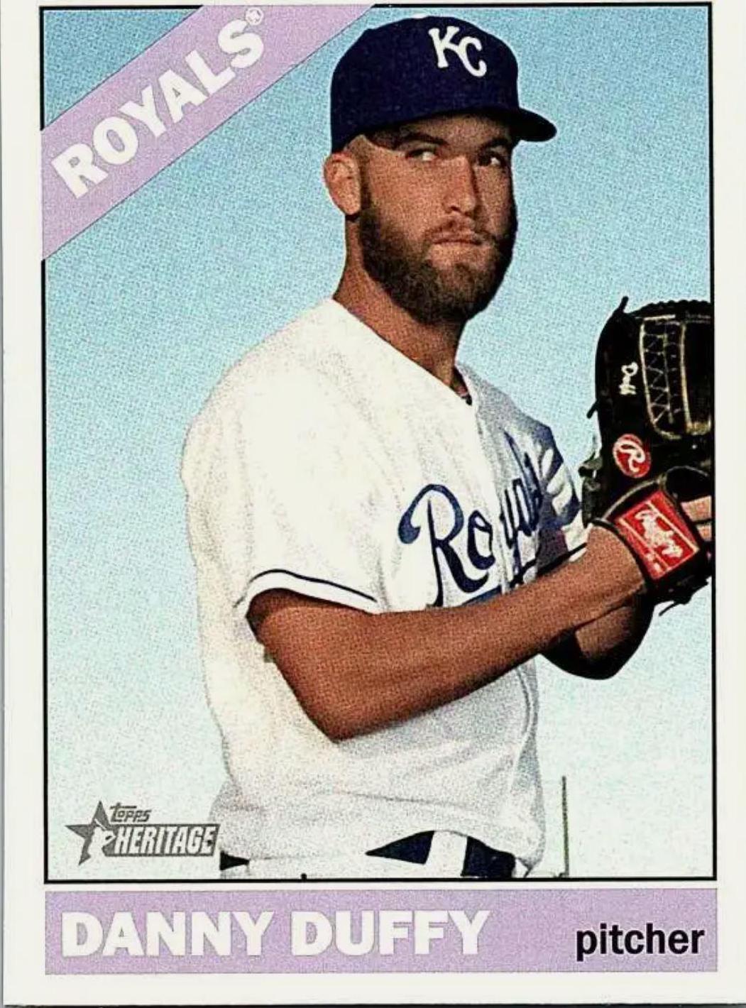 Danny Duffy #4 Baseball Cards 2015 Topps Heritage