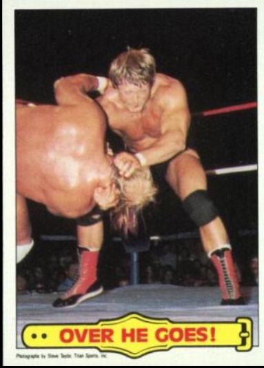 Over He Goes #30 Wrestling Cards 1985 Topps WWF