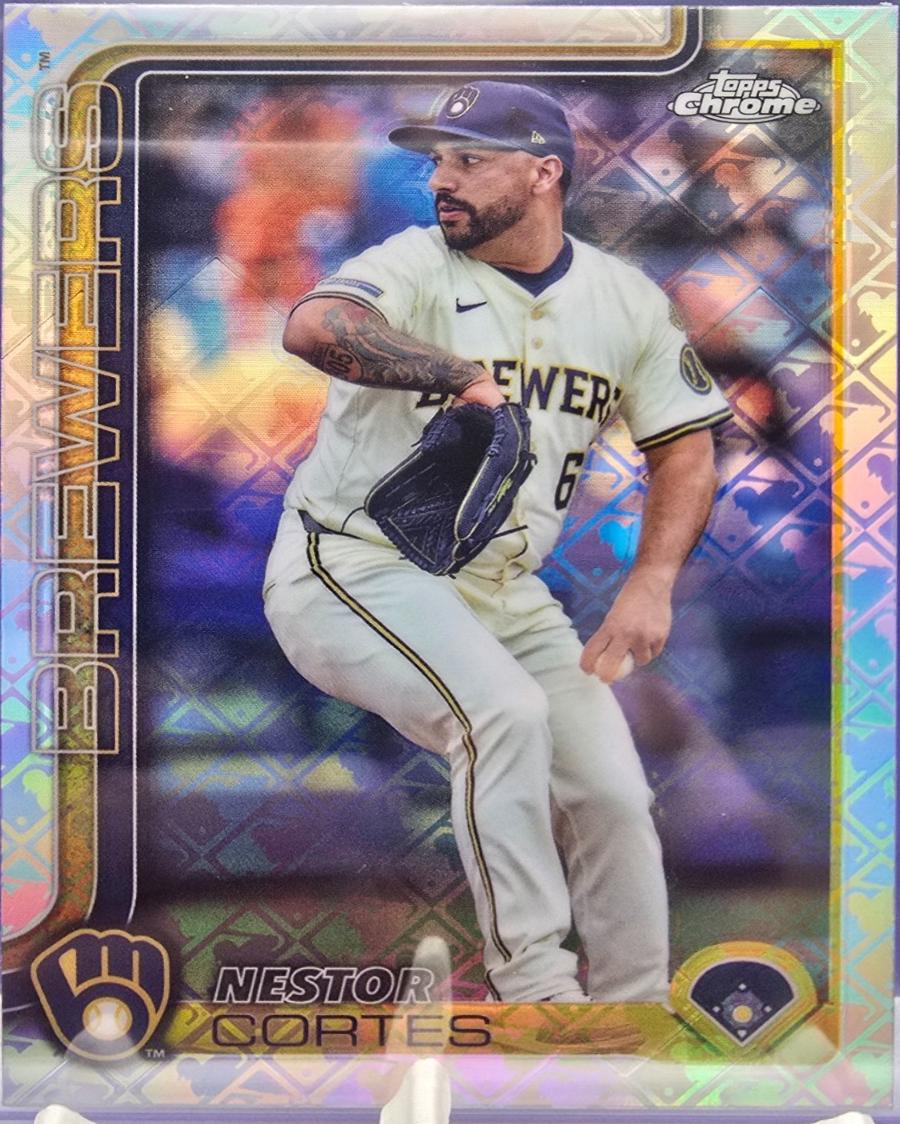 Nestor Cortes #22 2025 Topps Chrome Logofractor Baseball