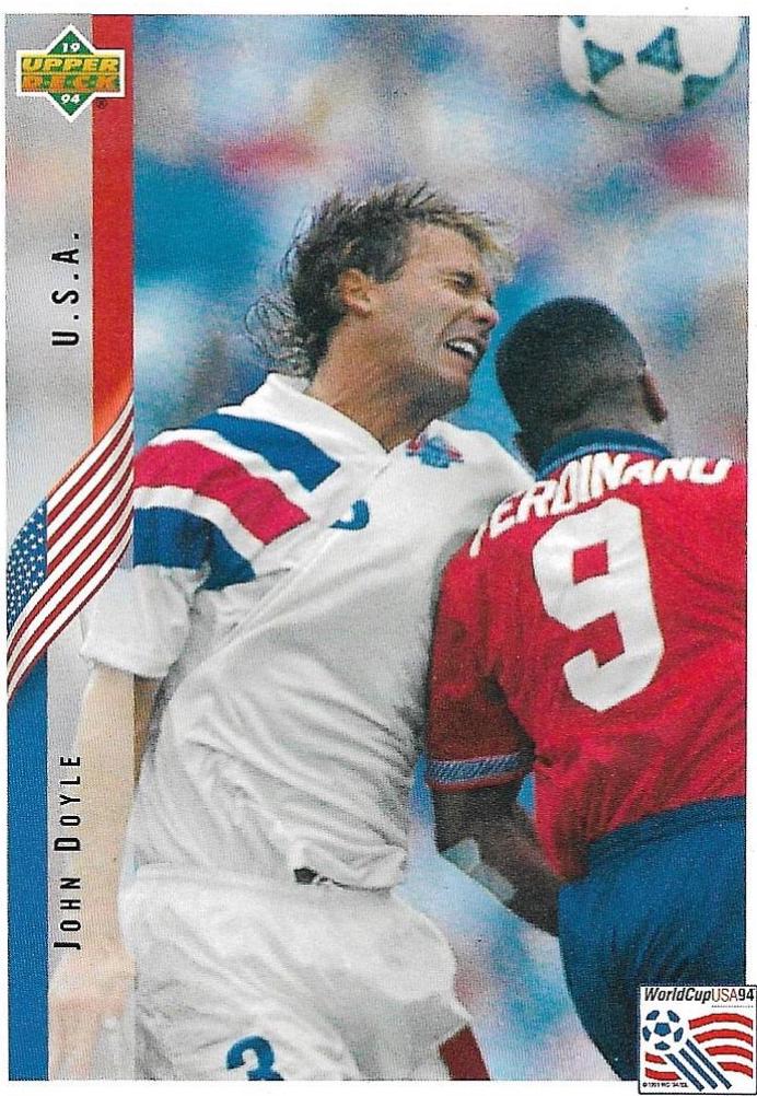 John Doyle #5 Soccer Cards 1994 Upper Deck World Cup Soccer
