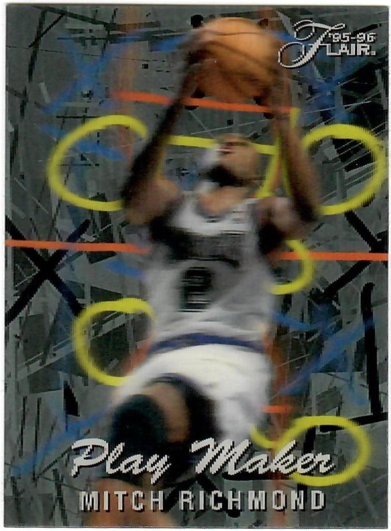 Mitch Richmond #7 Basketball Cards 1995 Flair Play Makers