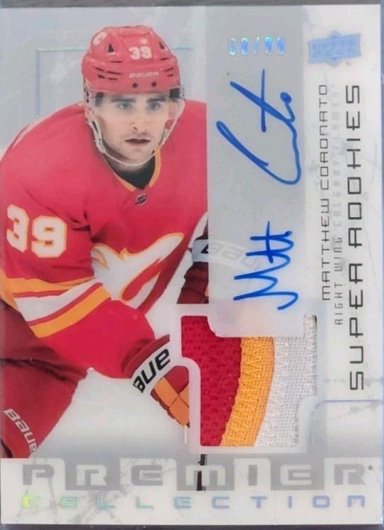 Matthew Coronato #SRR-MC Hockey Cards 2023 Upper Deck Premier Rookie Patch Auto
