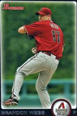 Brandon Webb #23 Baseball Cards 2010 Bowman Prices