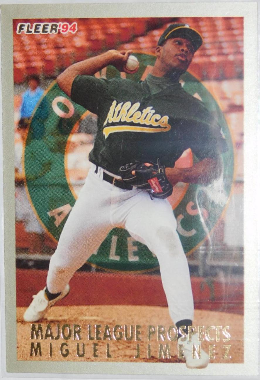 MIGUEL JIMENEZ #17 Baseball Cards 1991 Fleer
