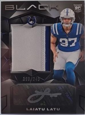 Laiatu Latu #229 2024 Panini Black Football