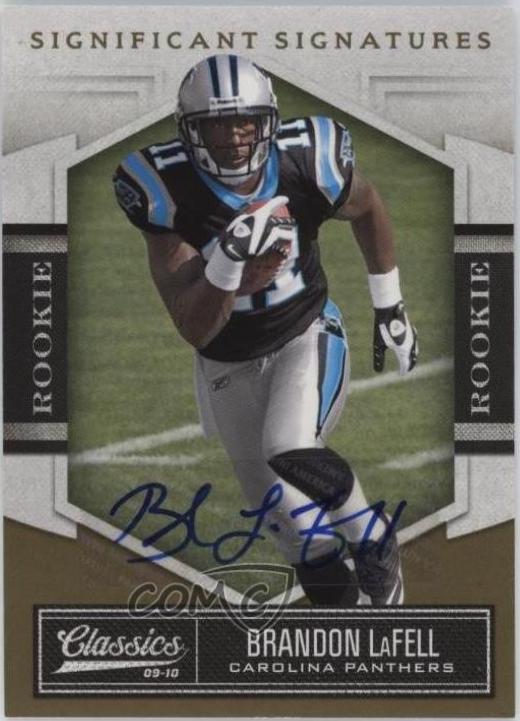 Brandon LaFell #113 2010 Panini Classics Significant Signatures Football